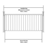 Deckorators Grab and Go 8-ft x 42-in White Composite Deck Rail Kit
