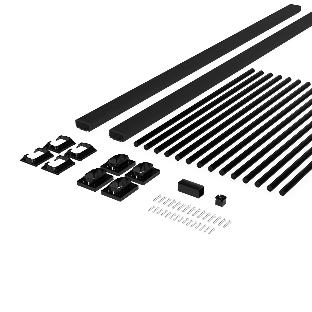 Deckorators Grab and Go 6-ft x 36-in Black Composite Deck Rail Kit