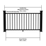 Deckorators Grab and Go 6-ft x 36-in Black Composite Deck Rail Kit