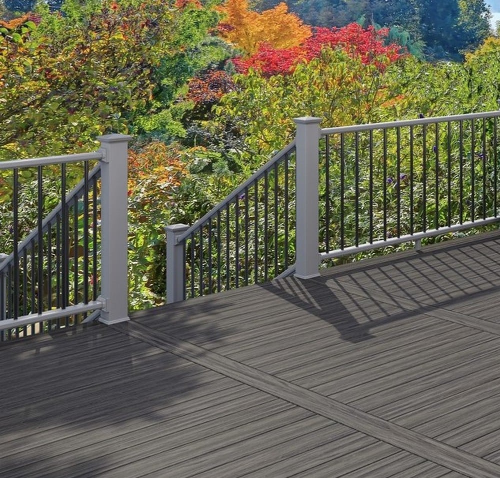 Deckorators Grab and Go 4-in x 4-in x 3-1/4-ft Gray Composite Deck Post Sleeve