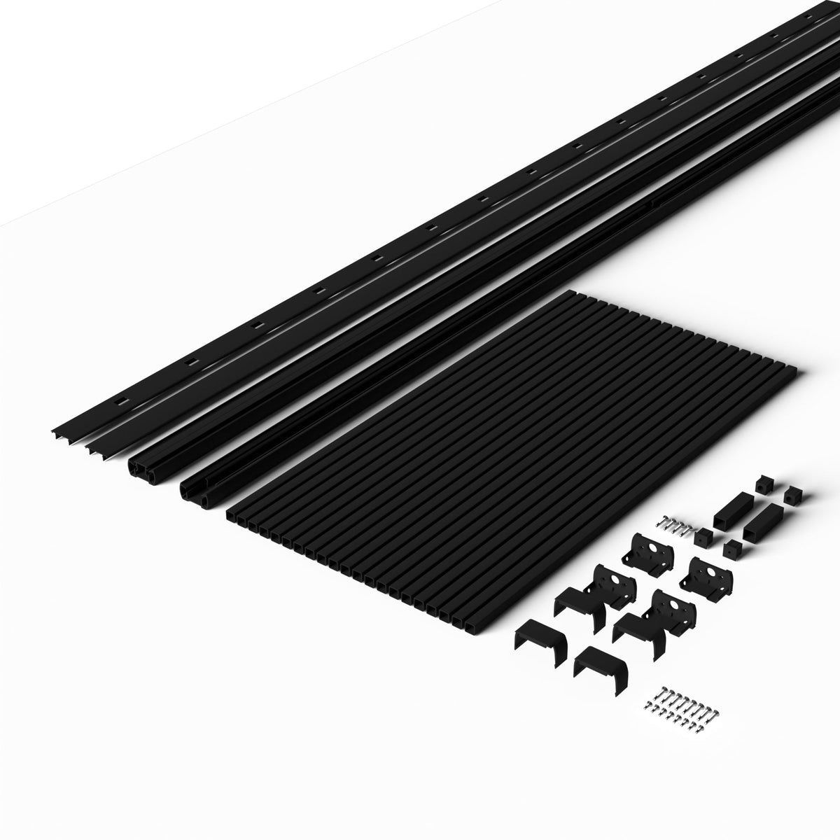Deckorators Rapid Rail Matte Black Aluminum Deck Rail Kit