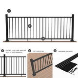 Deckorators Rapid Rail Matte Black Aluminum Deck Rail Kit