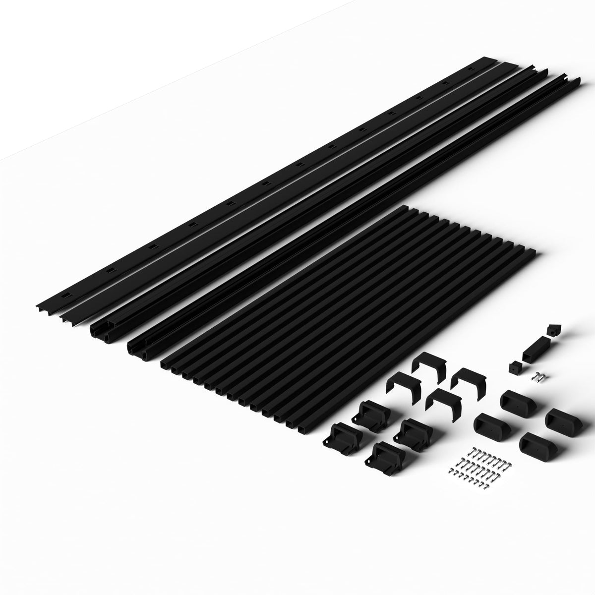 Deckorators Rapid Rail Matte Black Aluminum Deck Stair Rail Kit