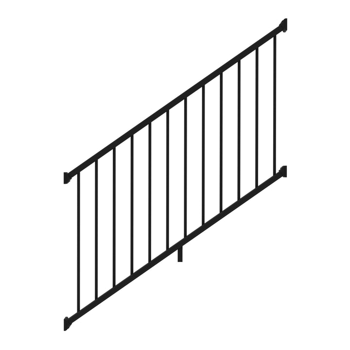 Deckorators Grab and Go 6-ft x 36-in Black Composite Deck Stair Rail Kit