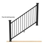 Deckorators Grab and Go 6-ft x 36-in Black Composite Deck Stair Rail Kit