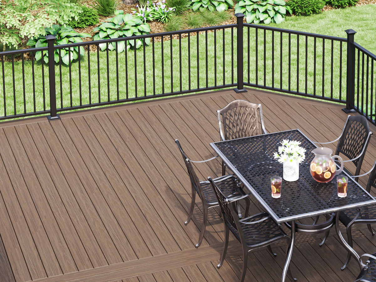 Deckorators Pre-Assembled Aluminum  Aluminum Deck Rail Kit