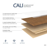 CALI Bamboo Java hardwood flooring — carton and plank detail