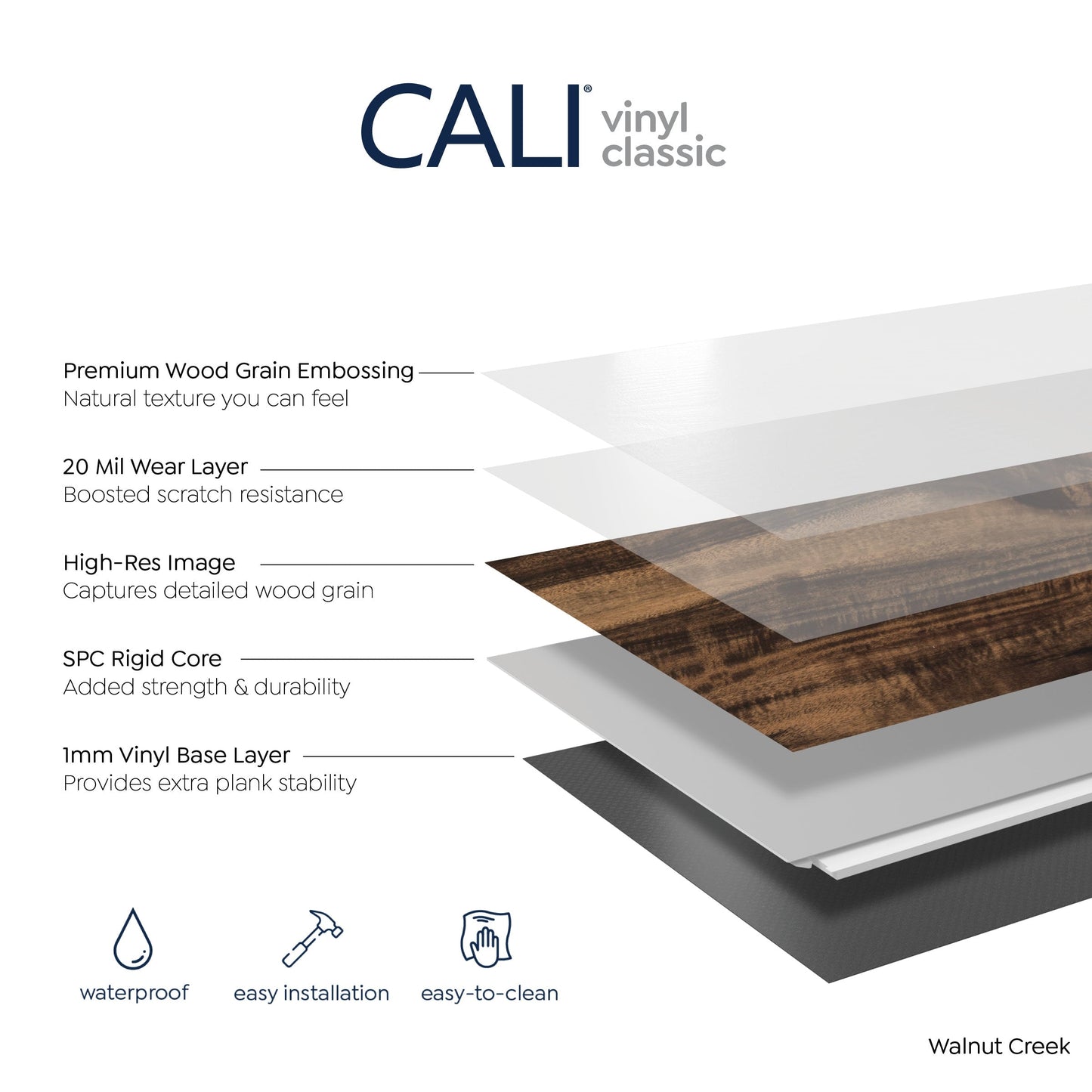 CALI Vinyl Pro Classic Blonde Ale 7-in W x 48-in L x 5.5-mm Waterproof Interlocking Luxury Vinyl Plank Flooring (23.77-sq ft/carton)
