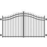 Freedom 5-ft Black Aluminum Driveway Gate