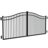 Freedom 12-ft x 4.5-ft Black Aluminum Driveway Gate
