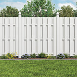 Freedom Shadowbox 6-ft H x 6-ft W White Privacy Vinyl Fence Panel (Assembled)