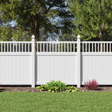 Freedom Bexley 8.5-ft H x 5-in W White Vinyl Line Fence Post (Unassembled)