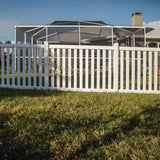 Freedom Durham 6-ft H x 4-in W White Vinyl Line Fence Post (Unassembled)