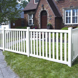 Freedom Durham 6-ft H x 4-in W White Vinyl Line Fence Post (Unassembled)