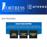 Fortress Building Products 4-1/2-ft H x 5-ft W Gloss Black Aluminum Spaced Picket Flat-top Privacy Fence Gate