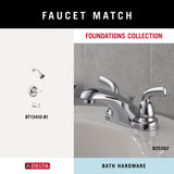 Delta 3-Piece Foundations Polished Chrome Decorative Bathroom Hardware Set