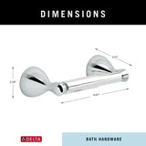 Delta Foundations Polished Chrome Wall Mount Spring-loaded Toilet Paper Holder