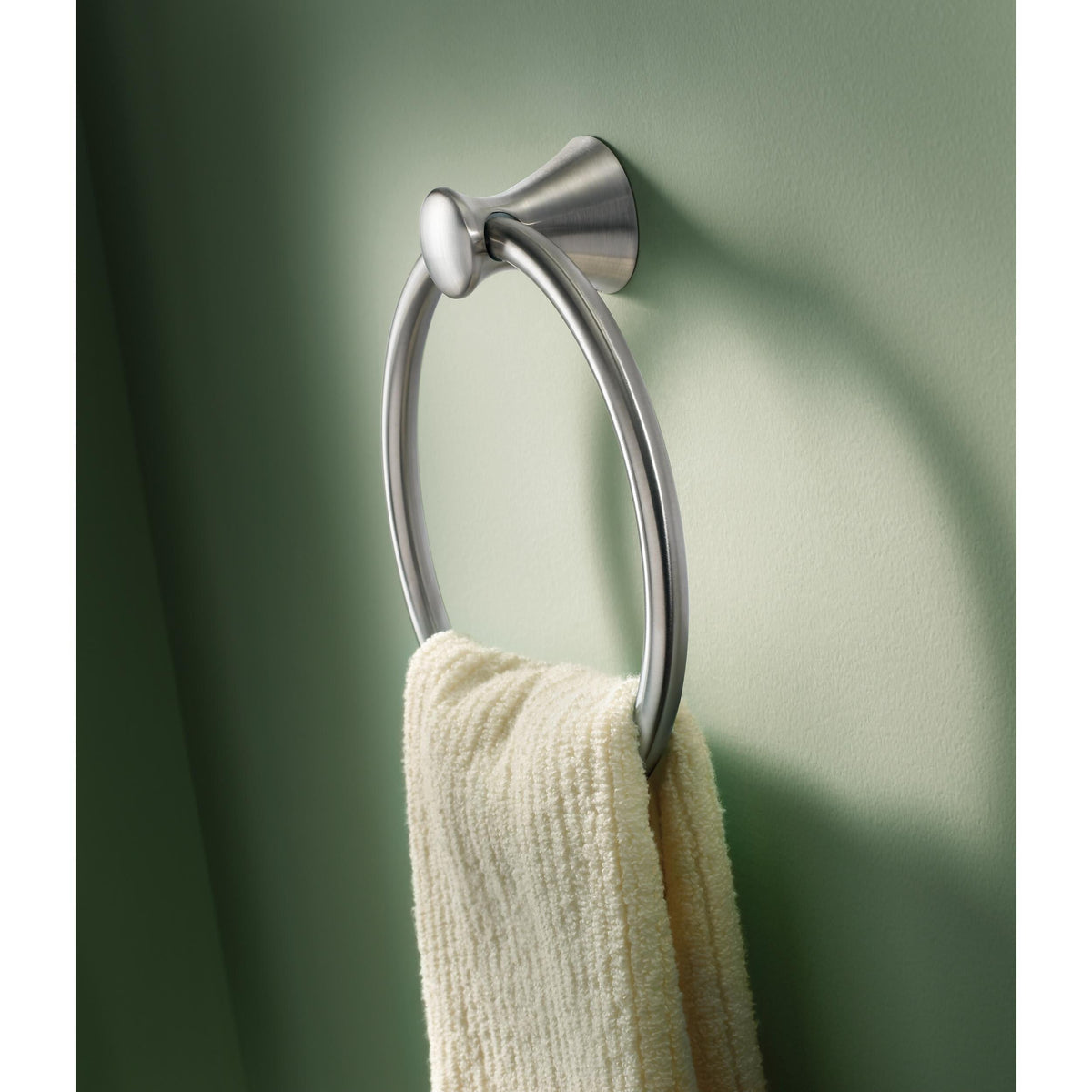 DELTA Lahara 4-Piece Decorative Bathroom Hardware Set – Brilliance Stainless, 24-in Towel Bar, TP Holder, Towel Ring, Robe Hook