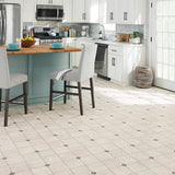 Style Selections 12-ft W Cut-to-Length Carriage Point Stone Tile-Look Low-Gloss Sheet Vinyl Flooring