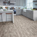 Style Selections Willow Lake Oak Wood Look 12‑ft W Cut‑to‑Length Low‑Gloss Sheet Vinyl Flooring, 9.84‑mil Wear Layer