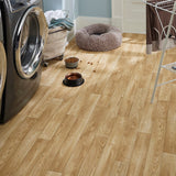 Style Selections 12-ft W x Cut-to-Length Coventry Oak Wood Look Low-Gloss Finish Sheet Vinyl