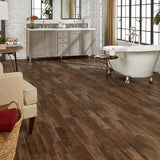 Style Selections 12-ft W x Cut-to-Length Rivers Edge Mixed Tile Stone Look Low-Gloss Sheet Vinyl Flooring