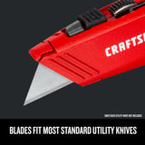 CRAFTSMAN Carbon Steel 3/4-in Utility Replacement Blades, Induction-Hardened – 100-Pack