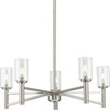 Progress Lighting Roxobel 5-Light Brushed Nickel Modern/Contemporary Chandelier