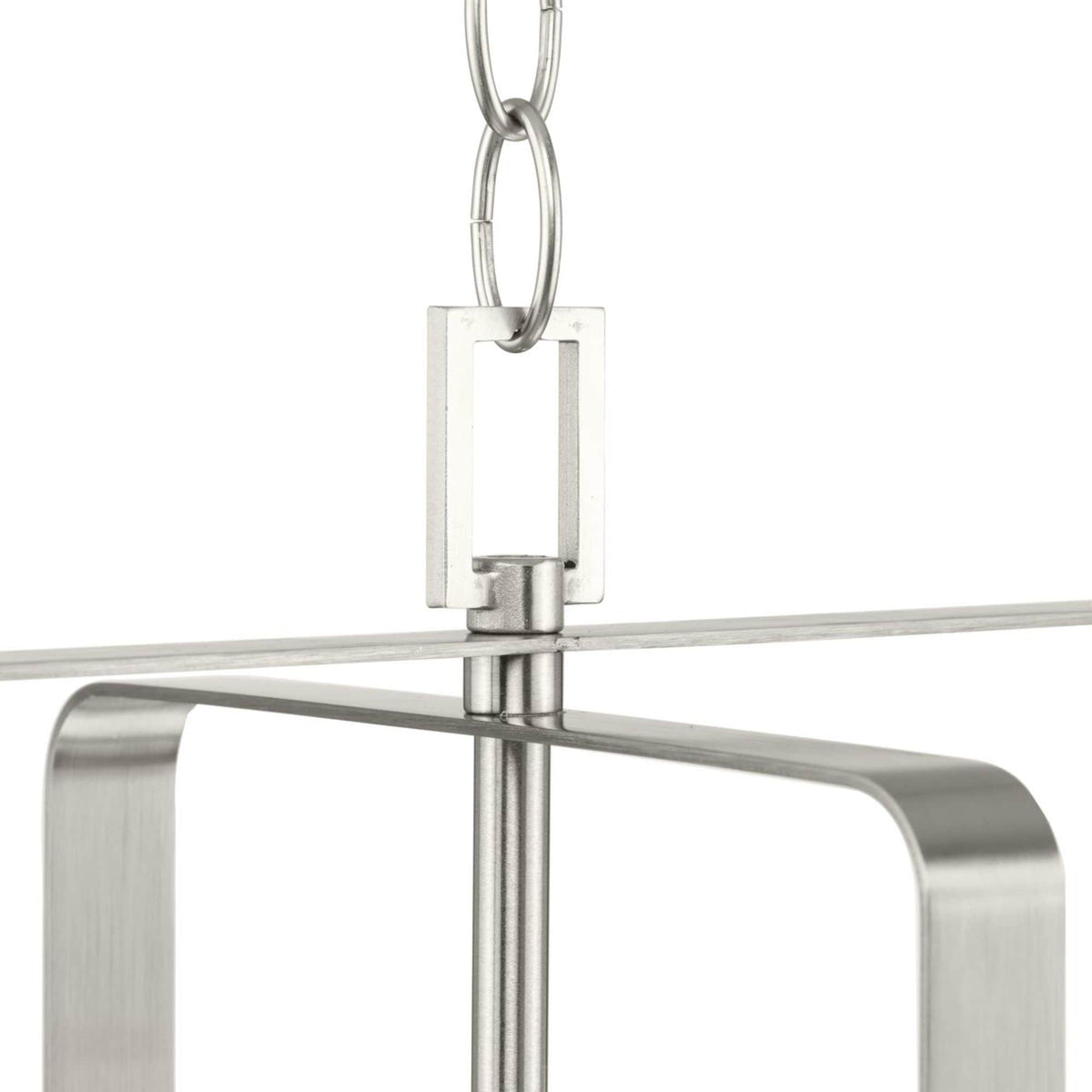 Progress Lighting McColl 6-Light Brushed Nickel Transitional Linear Large Hanging Kitchen Island Light