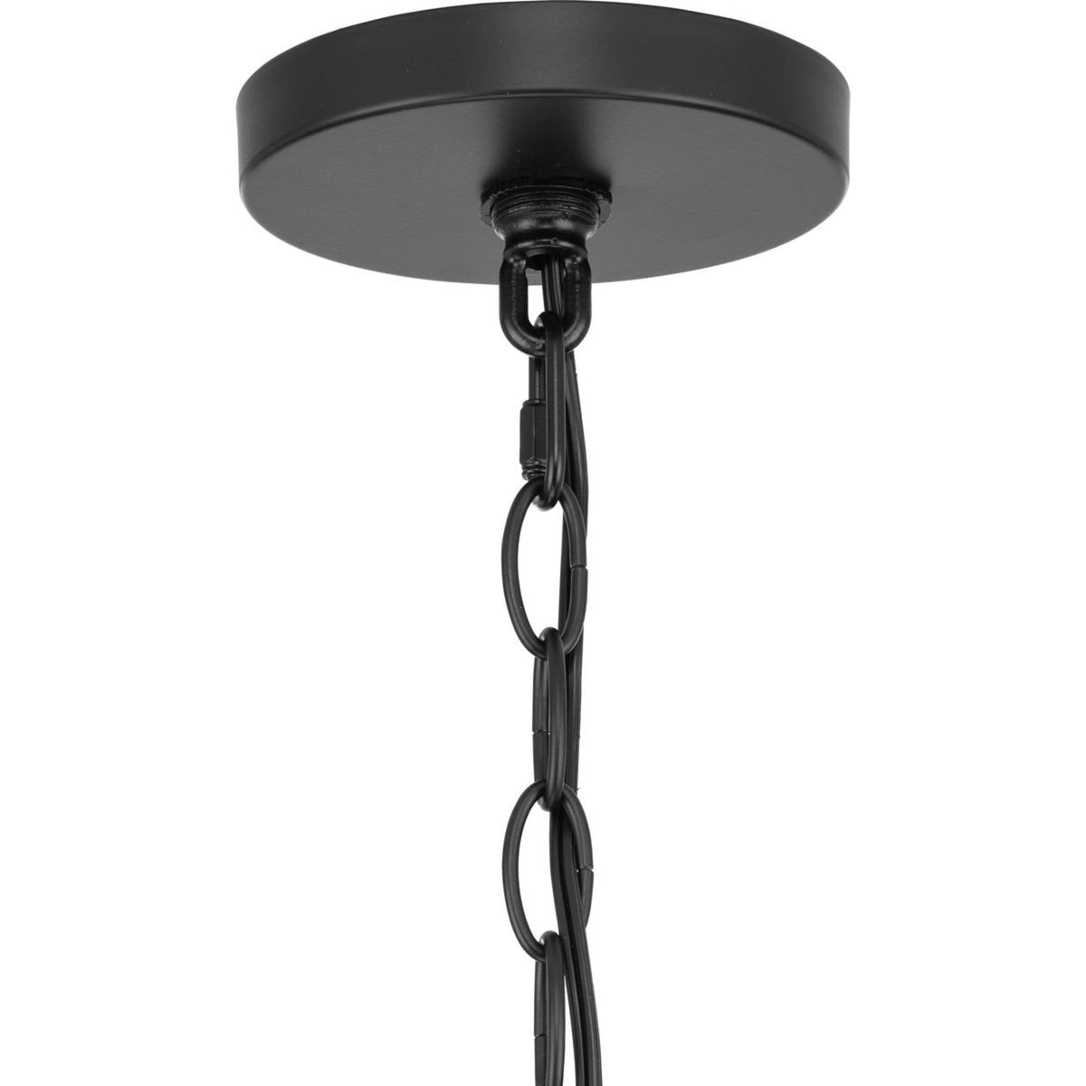 Progress Lighting Glennaire 4-Light Matte Black Modern/Contemporary Chandelier