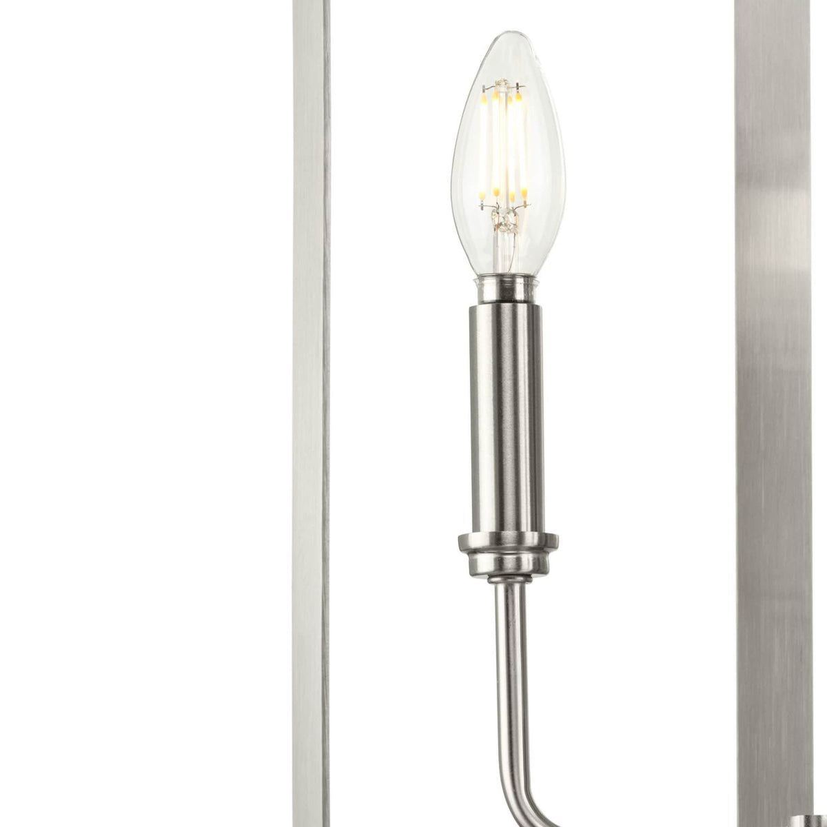 Progress Lighting McColl 4-Light Brushed Nickel Transitional Cage Chandelier