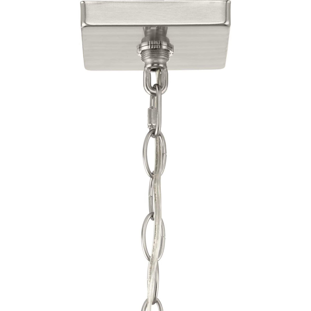 Progress Lighting McColl 4-Light Brushed Nickel Transitional Cage Chandelier