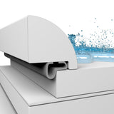 SimpleSolutions For use with WetProtect Technology White 0.75-in x 94.5-in Vinyl Floor Quarter Round