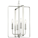 Progress Lighting McColl 4-Light Brushed Nickel Transitional Cage Chandelier