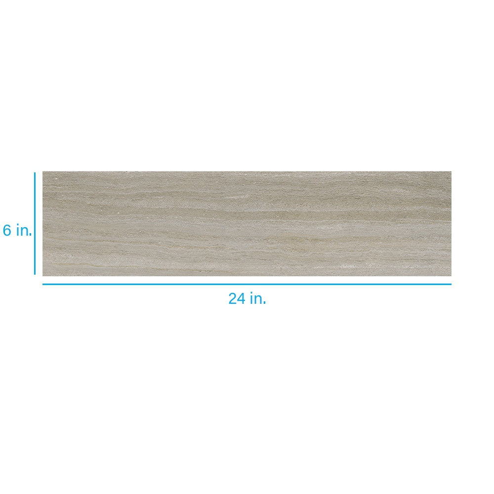 Style Selections Chateau 6-in x 24-in Groutable Water Resistant Peel and Stick Luxury Flooring (1-sq ft)