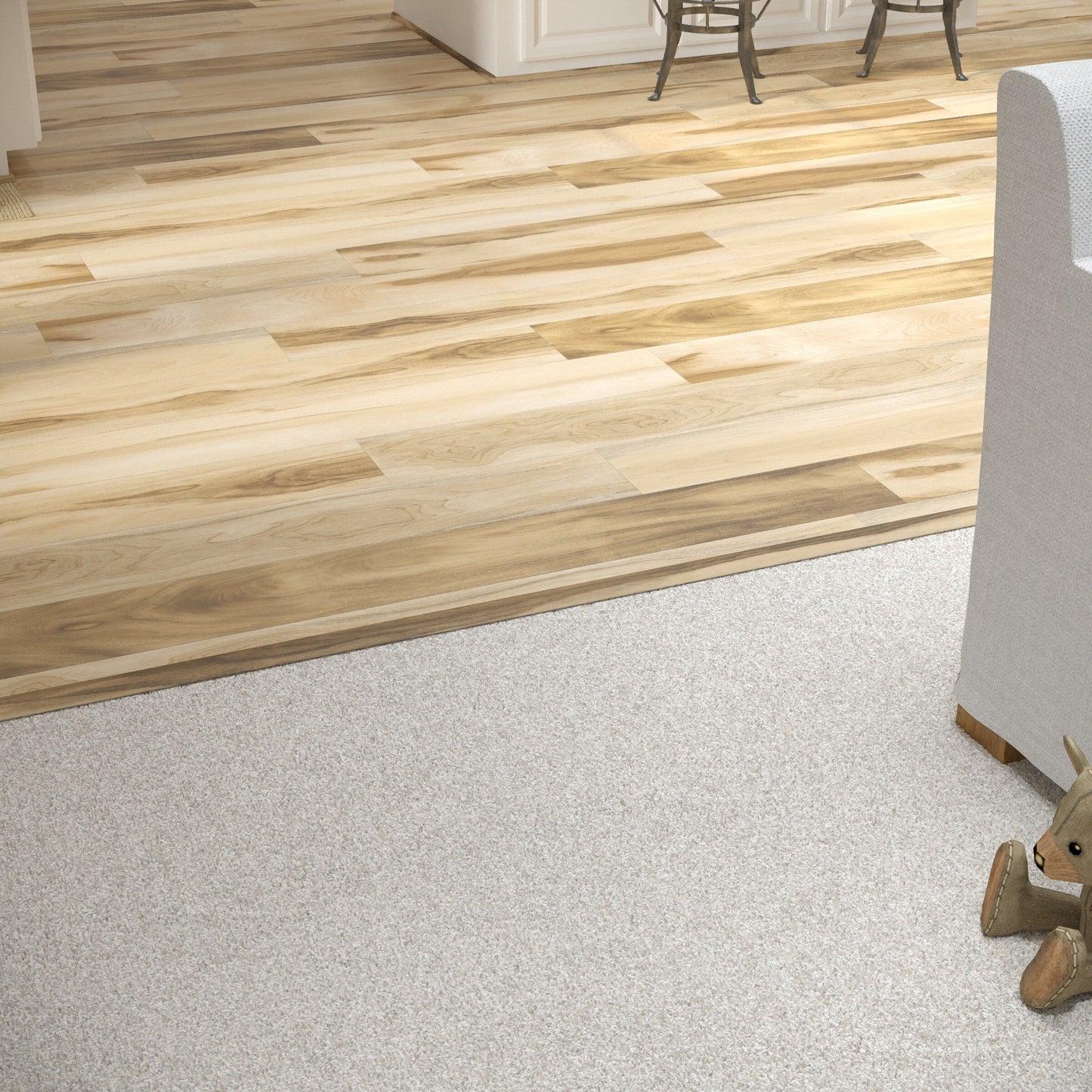 CALI Huntington Hickory 1.25-in x 72-in Vinyl Floor T-Moulding