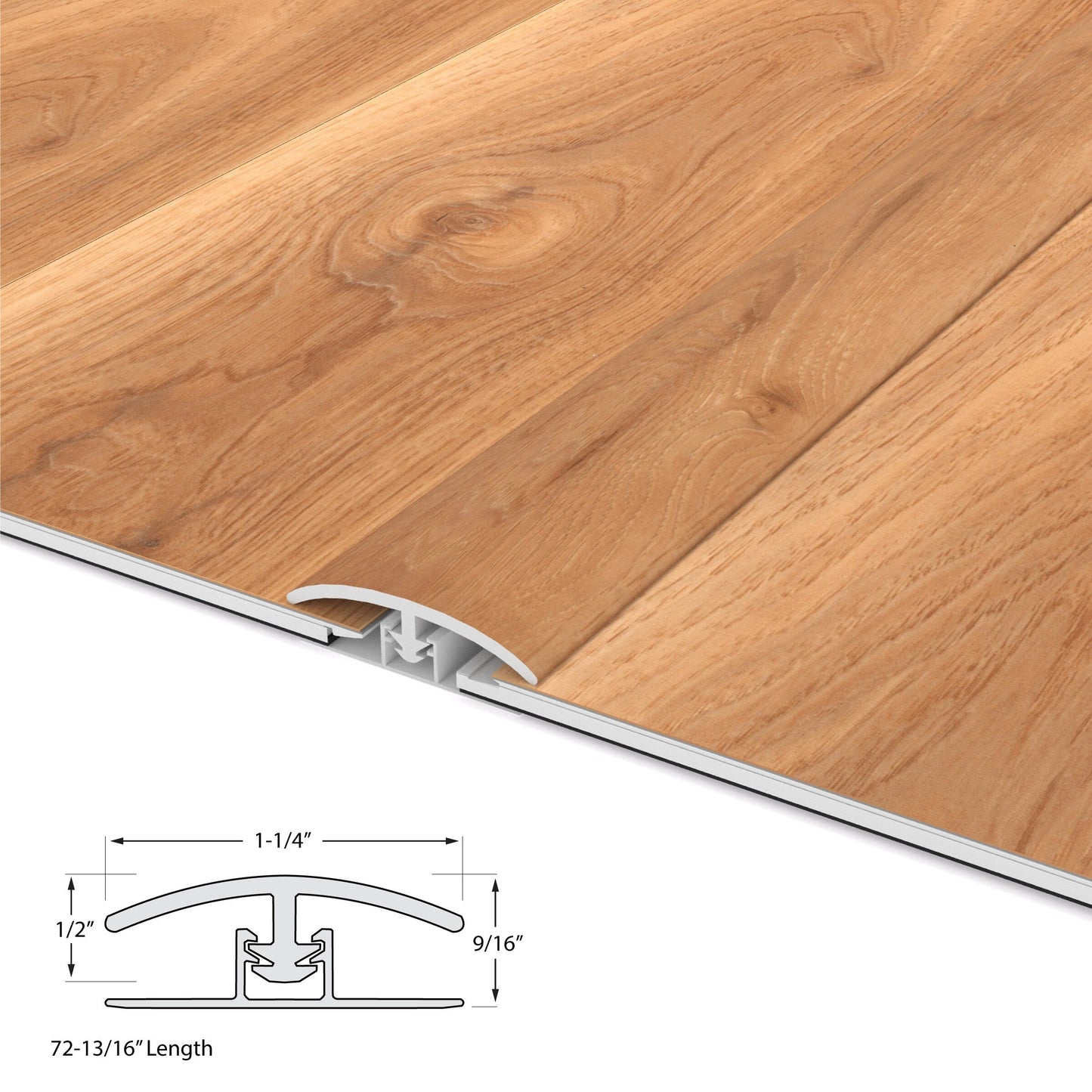 CALI South Seas Oak 1.25-in x 72-in Vinyl Floor T-Moulding
