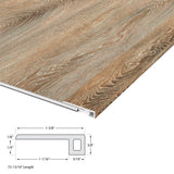 CALI Dockwood Oak 1.37-in x 72-in Vinyl Floor Threshold