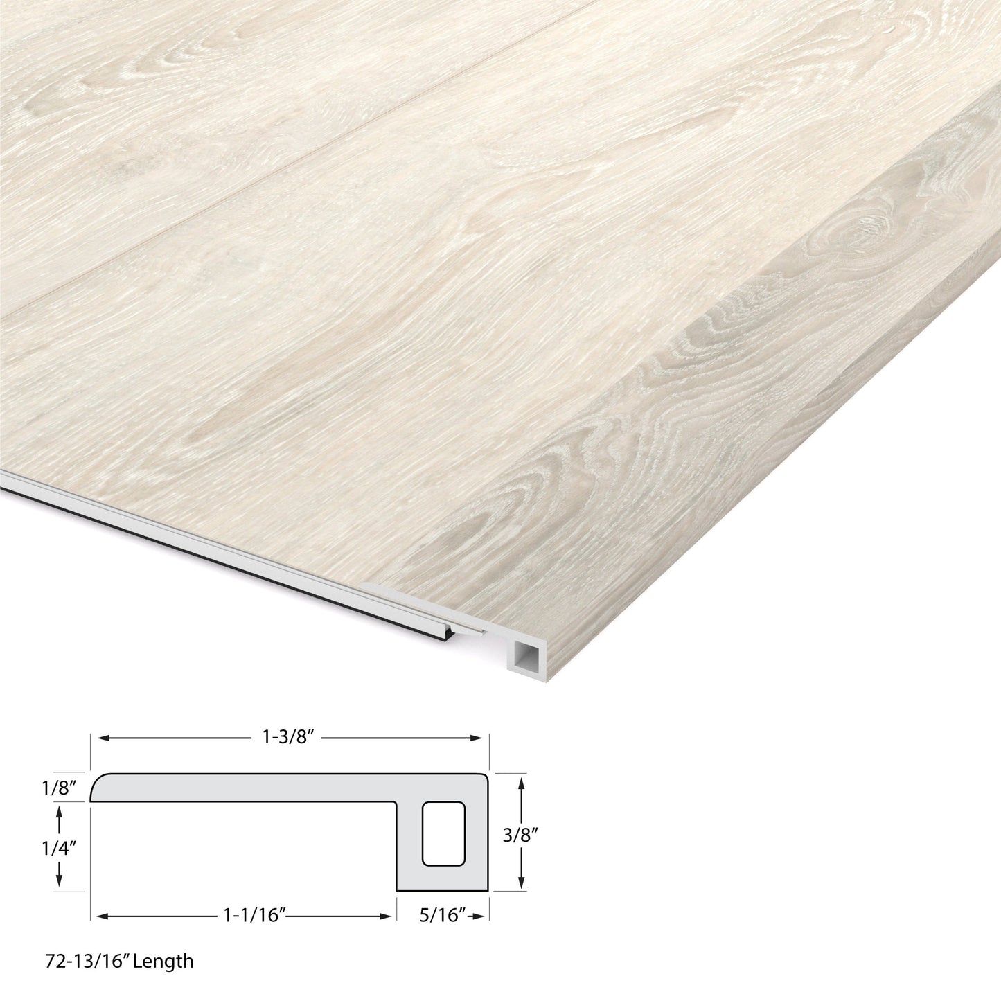 CALI Castaway Oak 1.37-in x 72-in Vinyl Floor Threshold