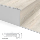 CALI Vinyl Pro with Mute Step 2.06-in x 72-in Castaway Oak Prefinished Stair Nosing