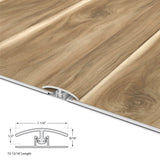 CALI Pro with Mute Step Coastal Eucalyptus 1.25-in x 72-in Vinyl Floor T-Moulding