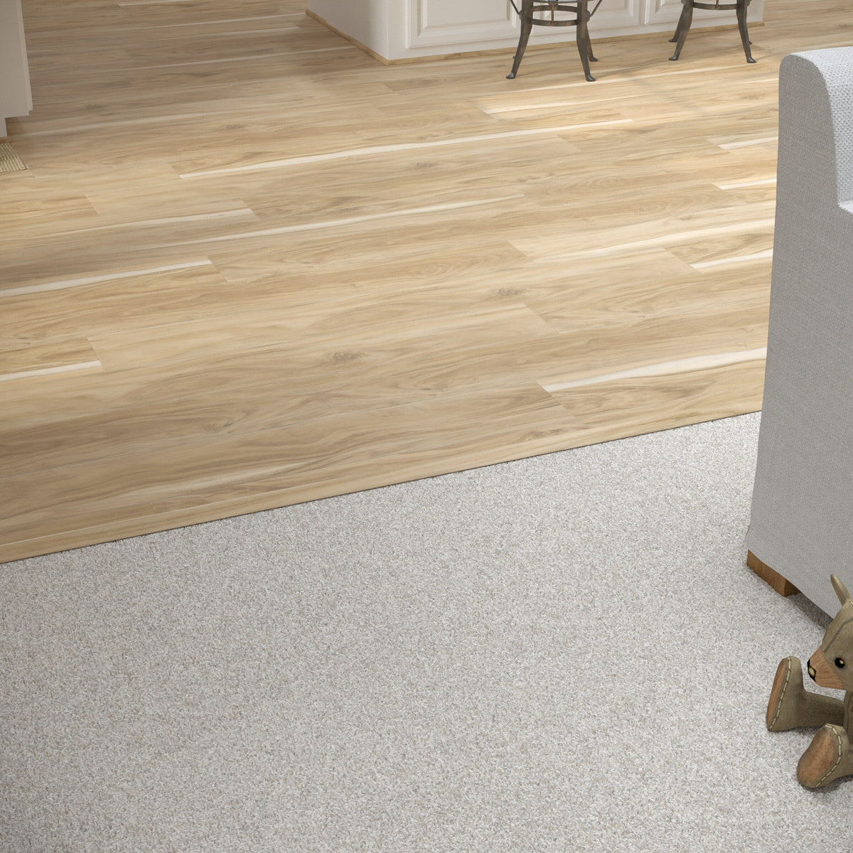 CALI Pro with Mute Step Coastal Eucalyptus 1.25-in x 72-in Vinyl Floor T-Moulding