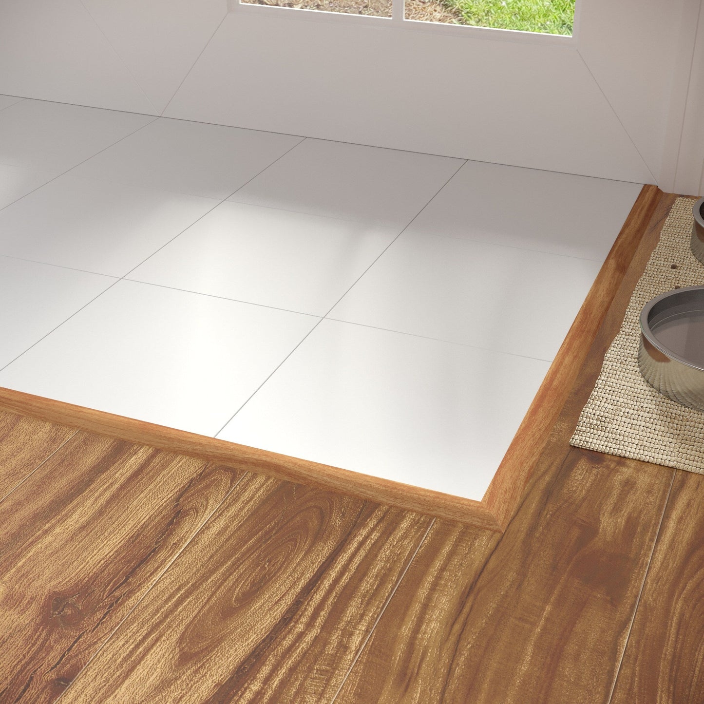 CALI Classic Acacia 1.31-in x 72.83-in Vinyl Floor Reducer