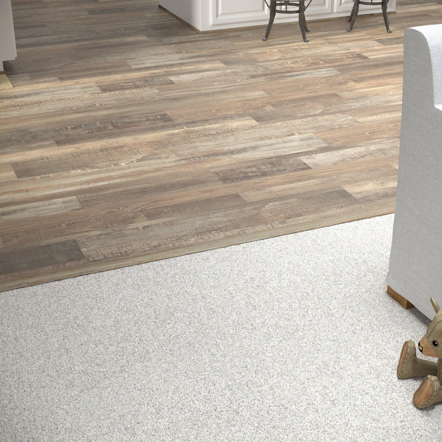 CALI Redefined Pine 1.25-in x 72.83-in Vinyl Floor T-Moulding