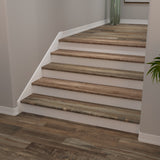 Cali Bamboo Vinyl Pro 11.5-in x 48.31-in Redefined Pine Prefinished Stair Tread