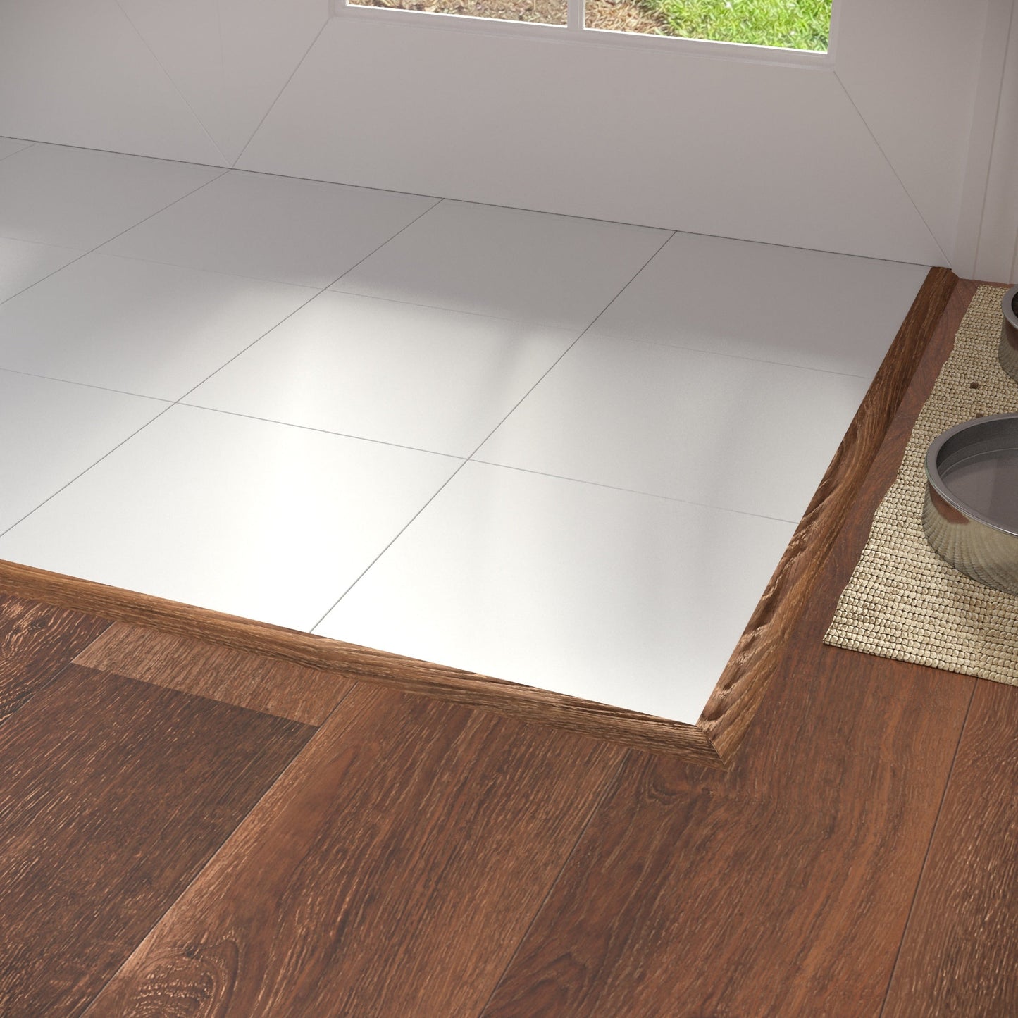 CALI Saddlewood 1.37-in x 72.83-in Vinyl Floor Reducer