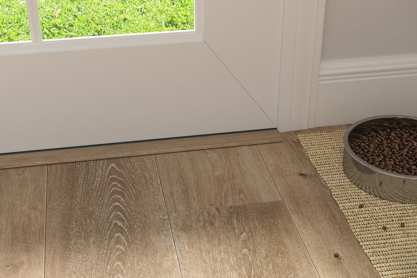 CALI Aged Hickory 1.37-in x 72.83-in Vinyl Floor Threshold
