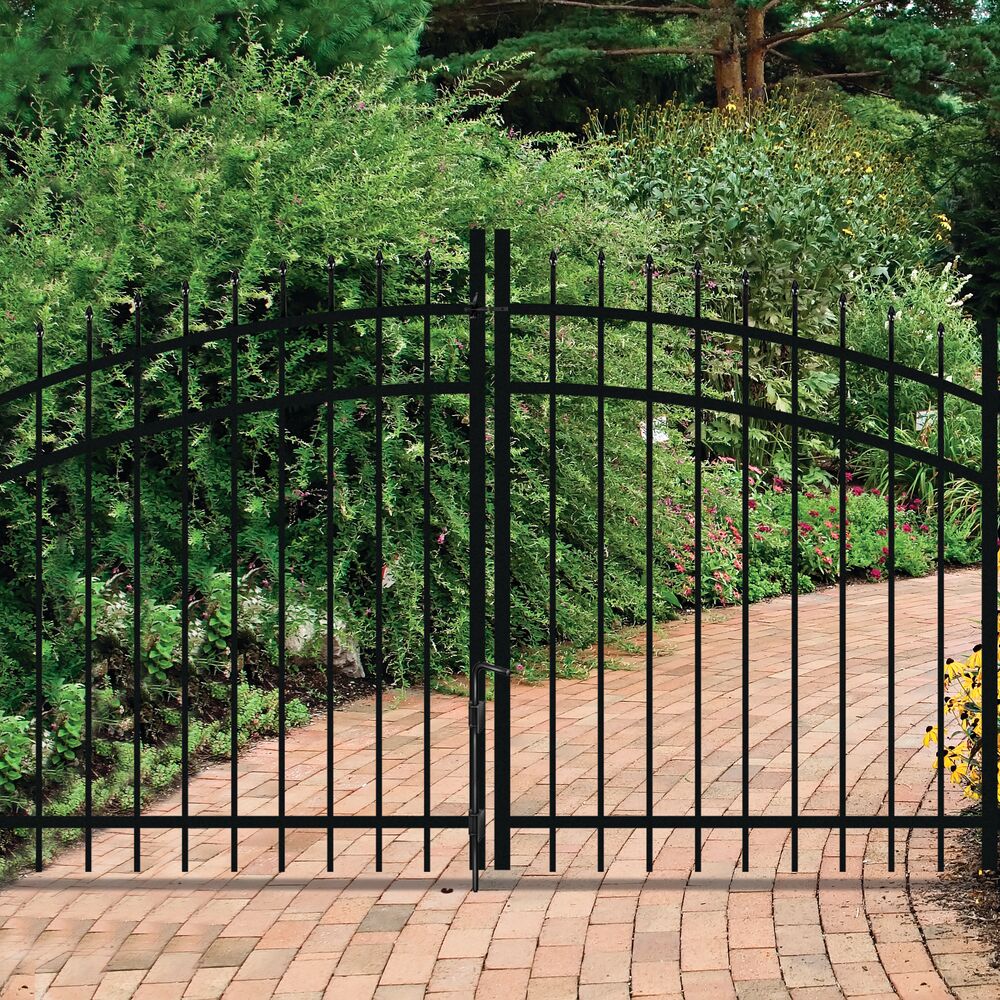 Freedom 9-ft H x 4-in W Black Aluminum Decorative Blank Fence Post