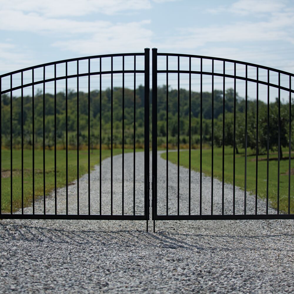 Freedom 9-ft H x 4-in W Black Aluminum Decorative Blank Fence Post