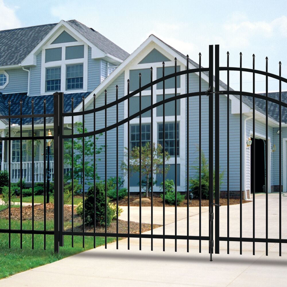 Freedom 9-ft H x 4-in W Black Aluminum Decorative Blank Fence Post